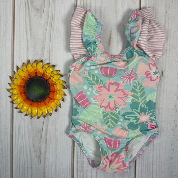 ruffle butts in bloom toddler girl swim bundle 2T - Picture 2 of 8